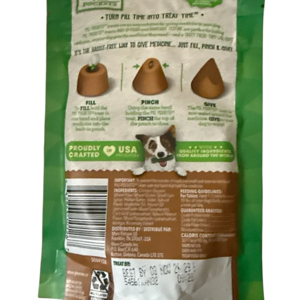 Greenies Pill Pockets Peanut Butter Flavor Bundle of 2